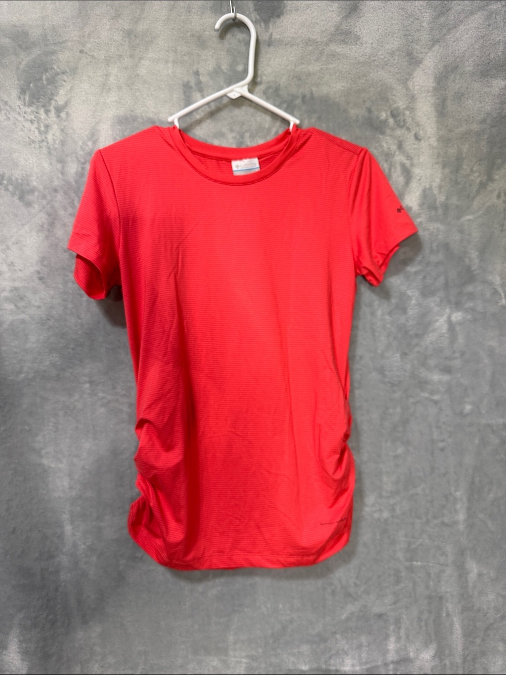 Columbia salmon striped Performance Crew Neck Tee - Small